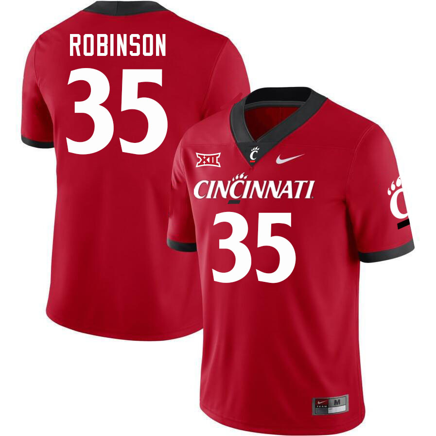 Cincinnati Bearcats #35 Drew Robinson College Football Jerseys Stitched-Red